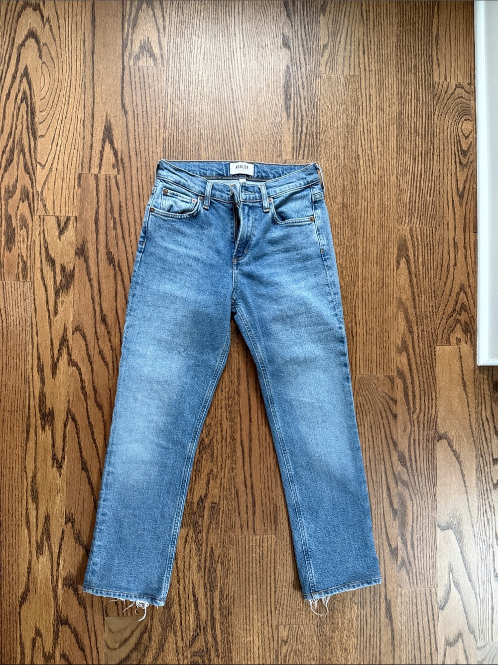 Agolde Lyle Women’s Medium Blue Straight Jeans